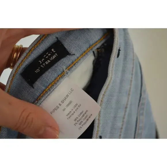 Veronica Beard Jackie Fray Straight Leg Jeans Size 31 - Picture 4 of 7